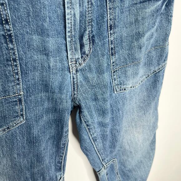 Anthropologie Pilcro The Wonderer Mid Rise Jeans Womens 25 Blue Relaxed Pockets - Picture 14 of 15